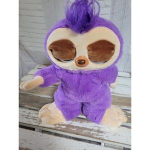 Zuru dancing purple‎ sloth plush animated